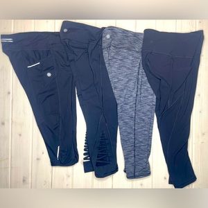 Lot of 4 Athleta Athletic Legging Pants Size Small Mix Style Bundle Deal